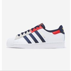 Red, Navy & Yellow Superstar Adidas